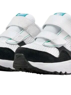 Nike Air Max Systm (TD) Shoes Kids White Pure Platinum Black Sz 5C